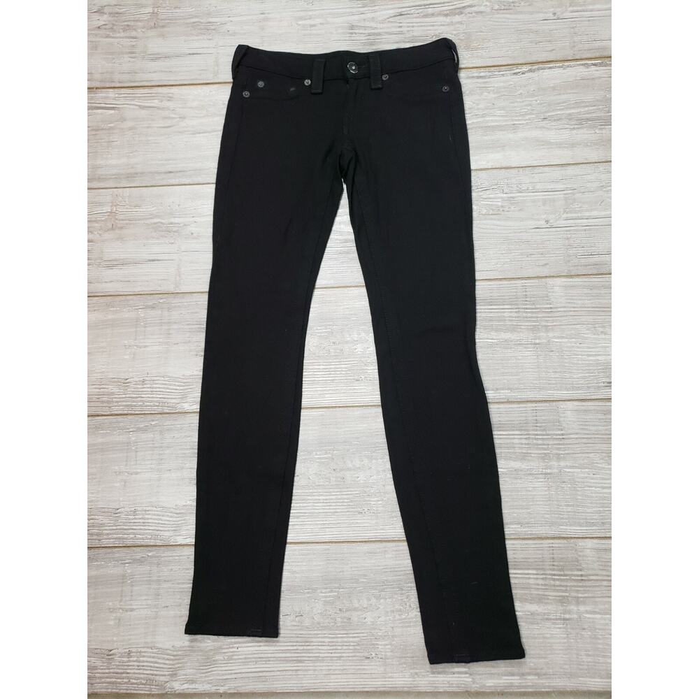 True Religion Stella Black Soft Stretchy Skinny Pants Jeans Jeggings Sz‎ M